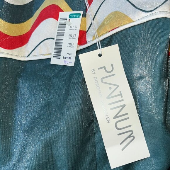 Vintage 80'S PLATINUM by DOROTHY SCHOELEN New with Tags Shimmery Jacket w/ Fruit - Picture 10 of 11